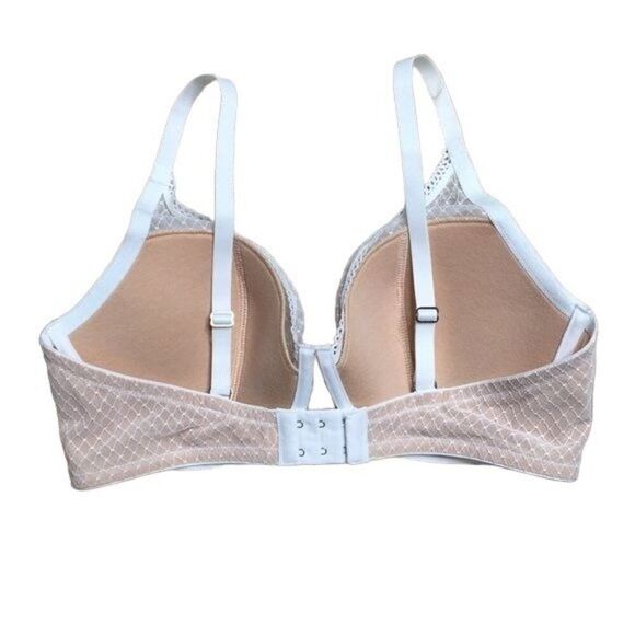 Fredericks Of Hollywood White Mesh Lace Underwire Bra 36D - Picture 4 of 5